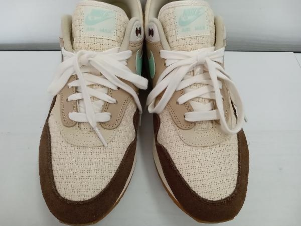 【箱付】美品 NIKE ナイキ Air Max 1 Premium Crepe Hemp エアマックス1 プレミアム クレープ ヘンプ スニーカー ベージュ 27.5cm メンズ_画像2