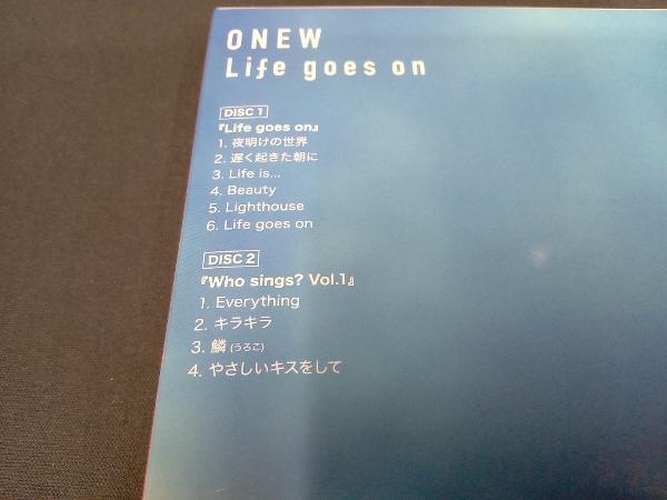 (折り込みポスター＆ビックサイズフォトカード10枚＆歌詞ブックレット付き) 「トレカ欠品」オンユ(SHINee) CD Life goes on(初回限定盤B)_画像3