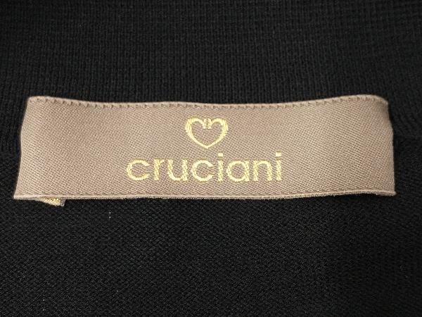 cruciani クルチアーニ 半袖ニットポロシャツ サイズ48 ブラックの画像7