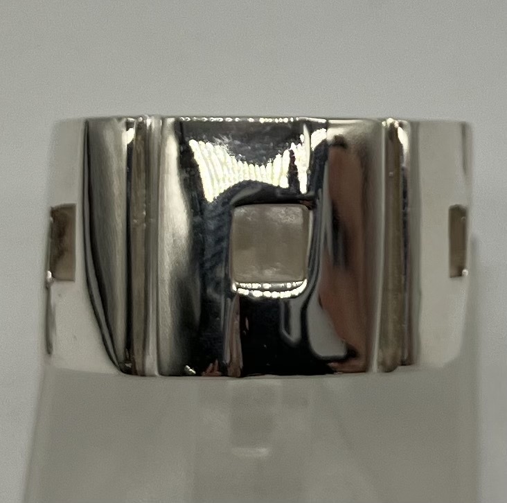 【楽天スーパーセール】 GUCCI グッチ リング 指輪 14.2g 9号 スクエア 925 シルバー シルバー