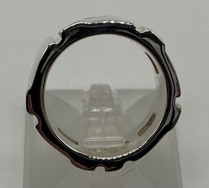 GUCCI グッチ シルバー 925 スクエア 9号 14.2g 指輪 リング