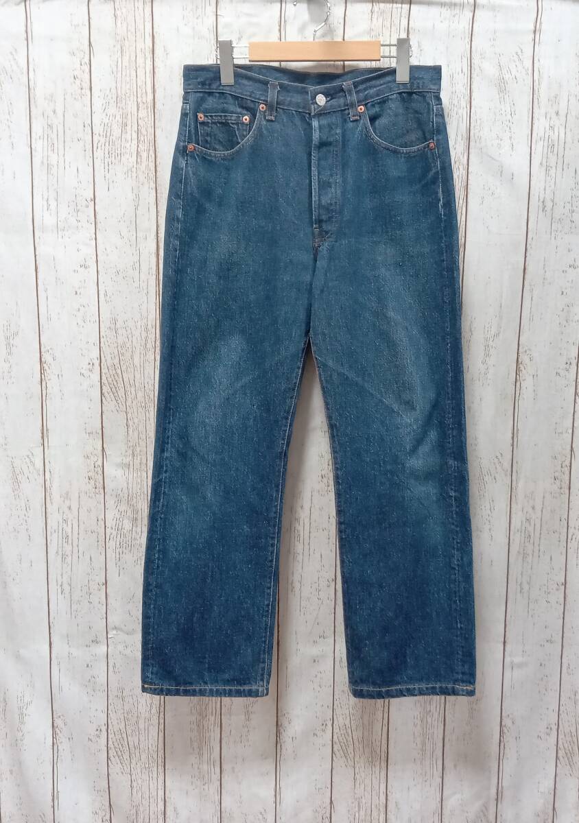 LEVI'S /555刻印/バレンシア工場/ジ-ンズ/501-0000/ ハチマル/内股シングル/80s /リーバイス/サイズW33_画像1