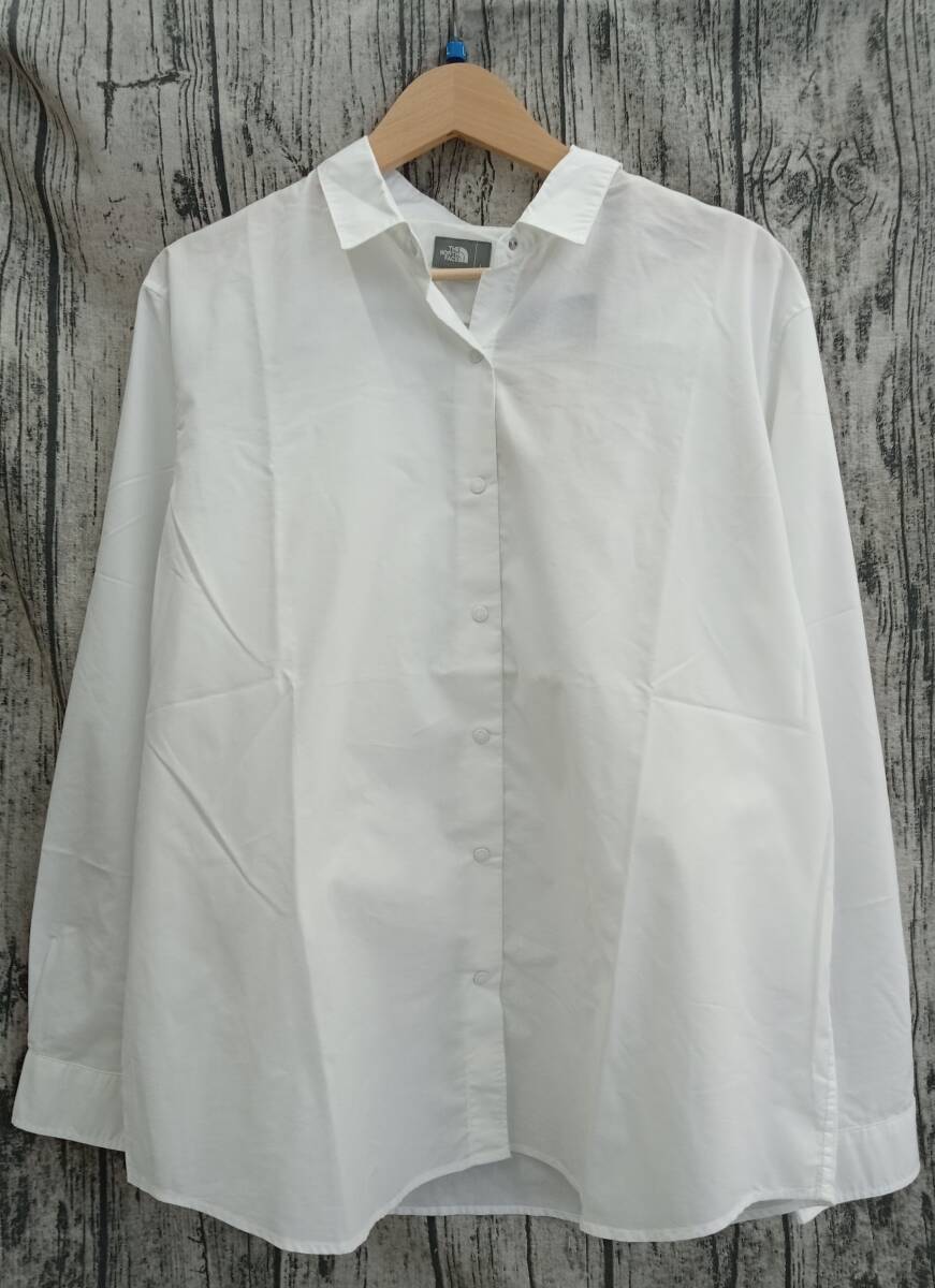 THE NORTH FACE ノースフェイス Northern Harrier Shirt 長袖シャツ ホワイト Lサイズ 美品 NRW12261