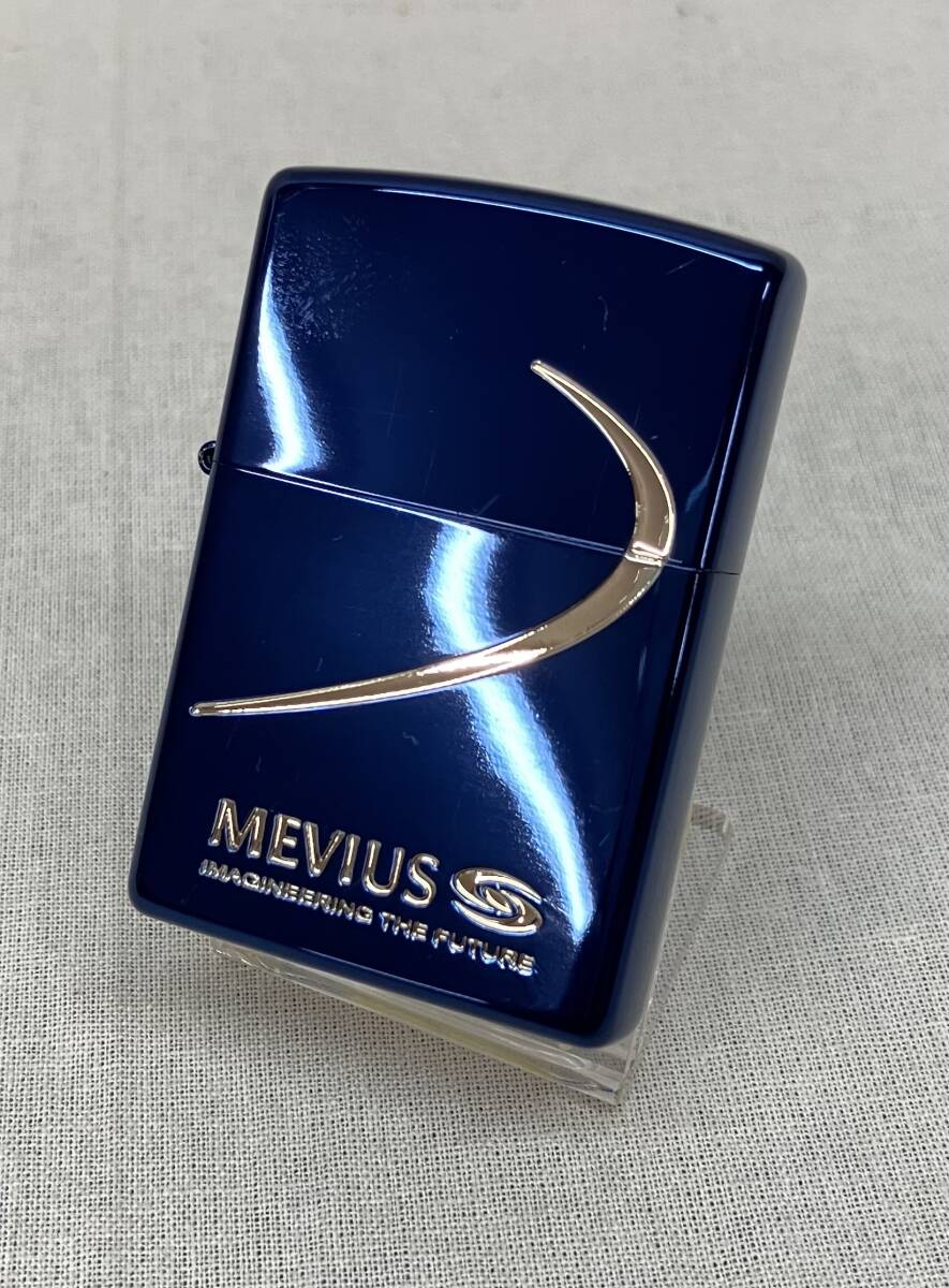 ZIPPO ジッポー MEVIUS メビウス JT 限定品 限定品 ブルー タバコ 煙草 喫煙 2015年製_画像2