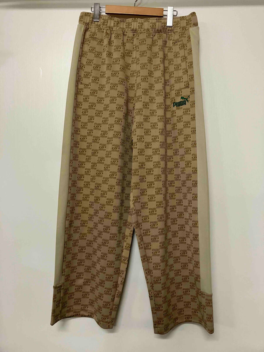 PUMA Puma CORE HERITAGE core worn te-ji monogram truck pants jersey cotton bread size XL men's Logo long pants bottom 