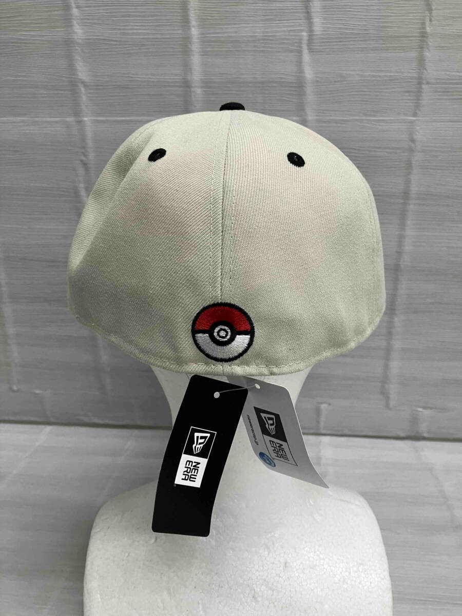 NEW ERA 59FIFTY Pokmon ニューエラ ポケモン ピカチュウ 14124364 ボックスロゴ キャップ 帽子 58.7cm タグ付き 美品 オフホワイト_画像3