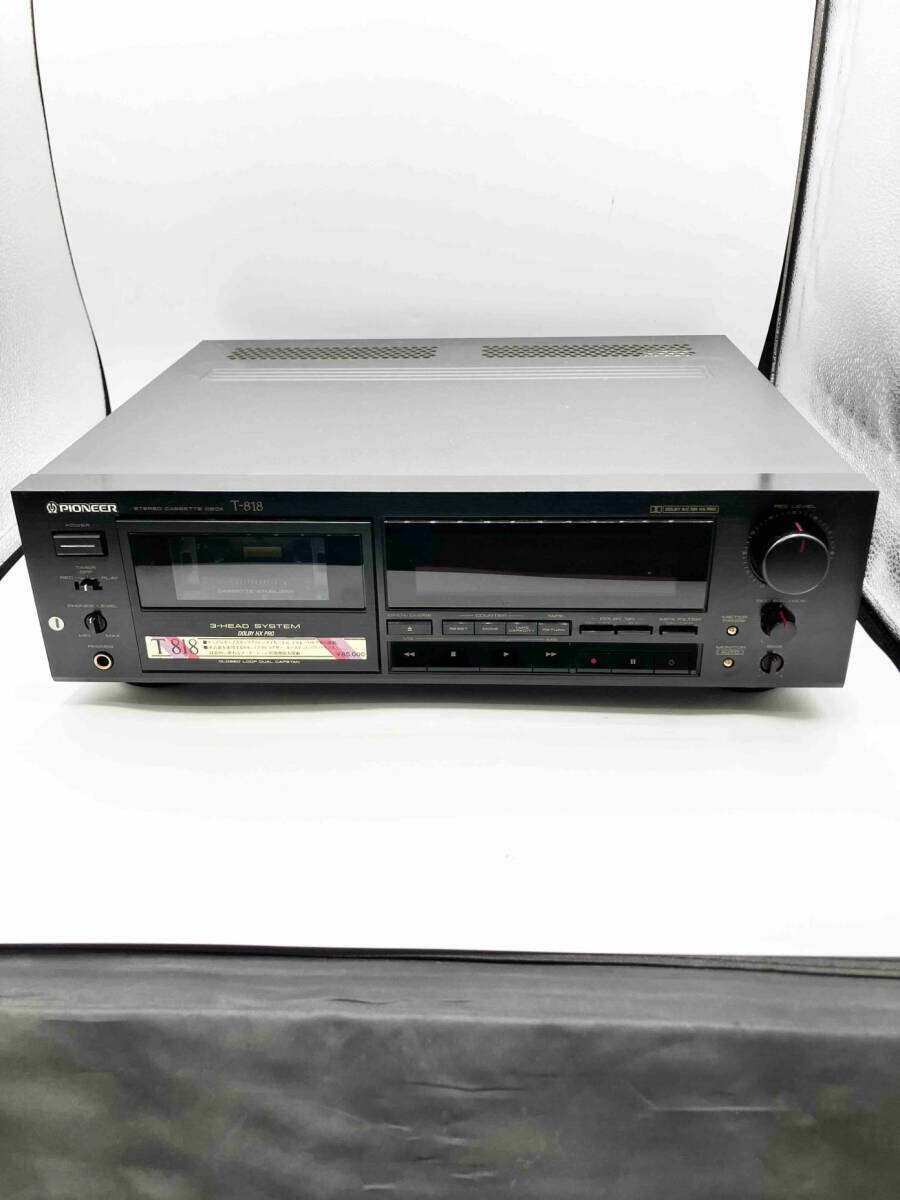 ジャンク PIONEER T-818 ステレオカセットデッキの画像1