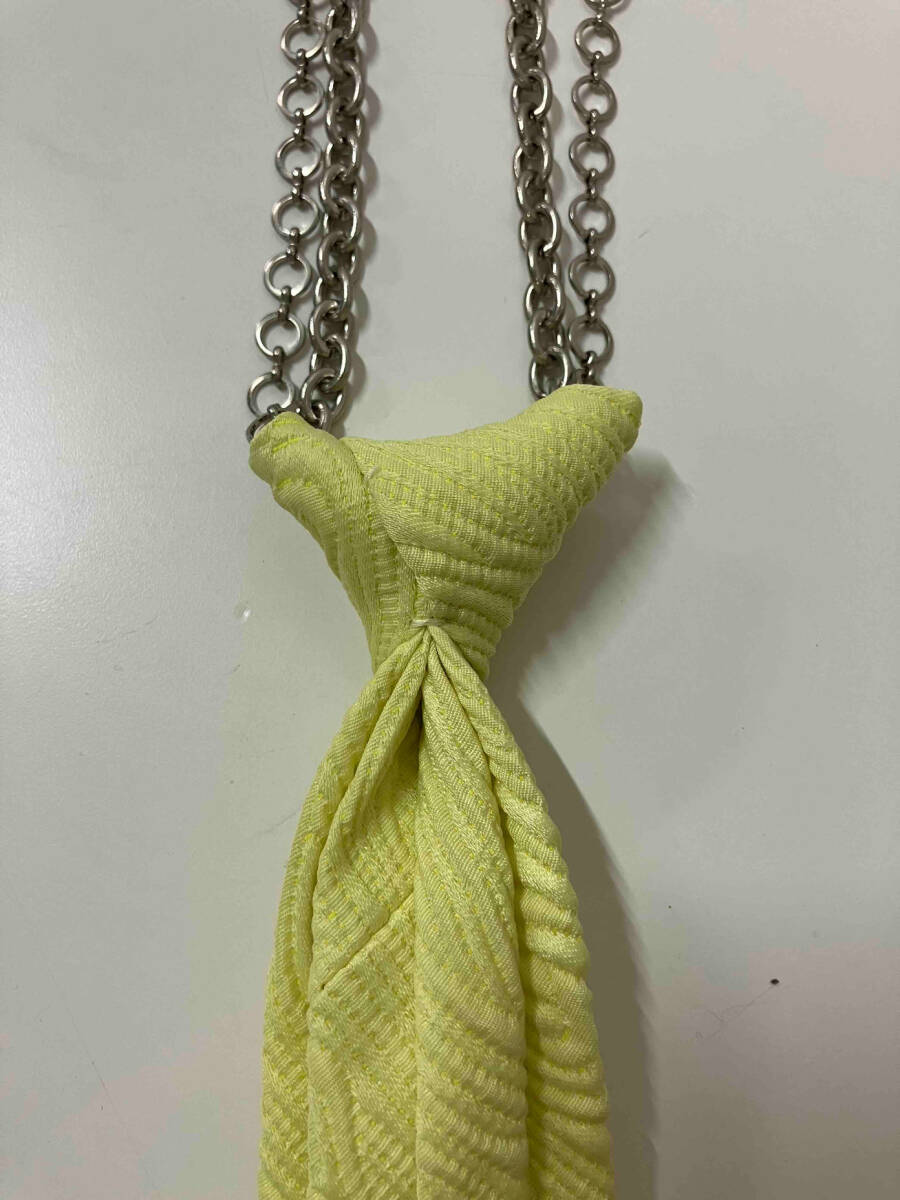 KISHIDAMIKI キシダミキ CHAIN TIE チェーンタイ ネクタイ ライムグリーン_画像7