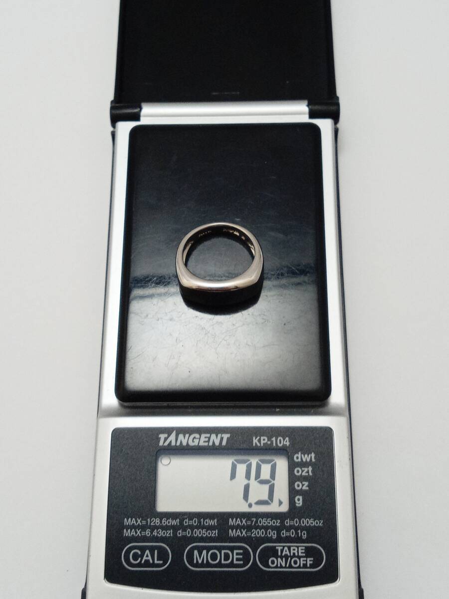 Pt900 примерно 11 номер печатка способ кольцо примерно 8.0g магазин квитанция возможно 