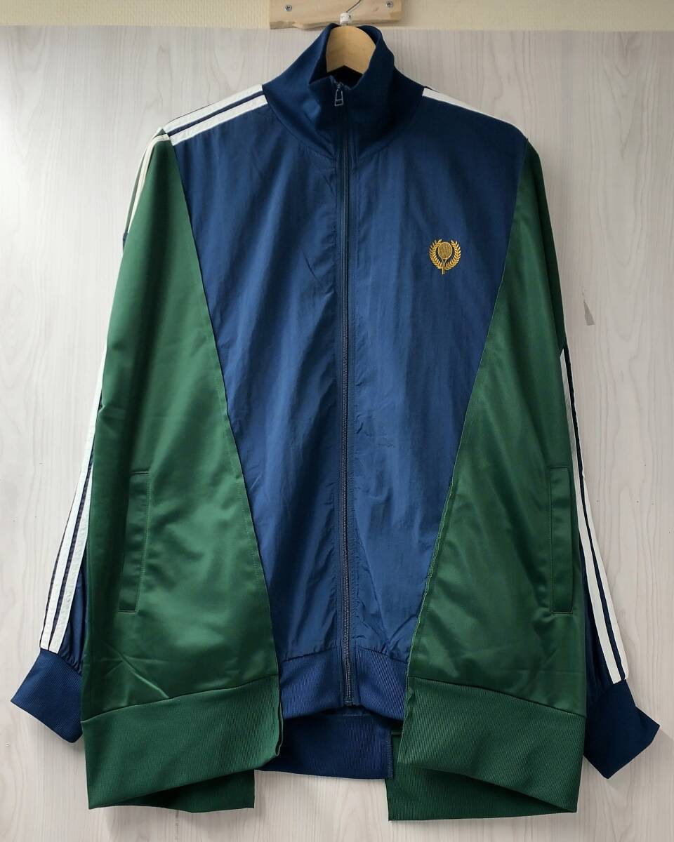 etsintaesinta переделка джерси спортивная куртка жакет размер ONE темно-синий × зеленый 