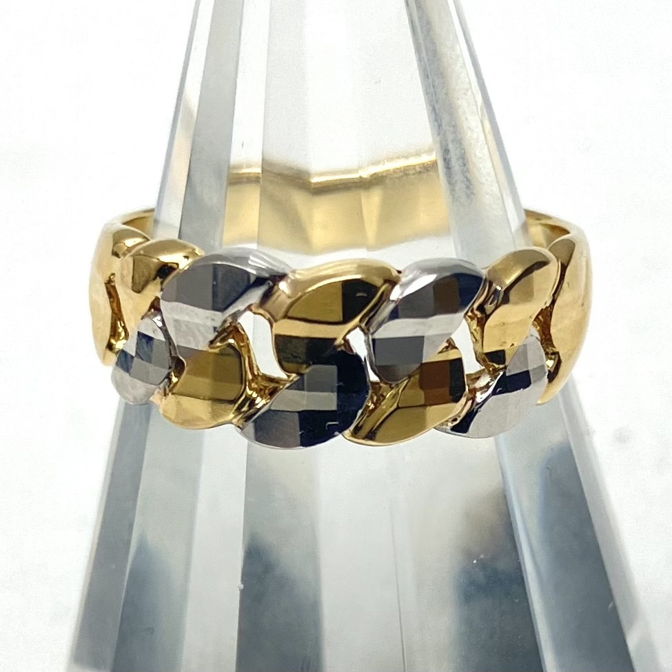 激安正規 K18/Pt900 リング #12/4.5g イエローゴールド
