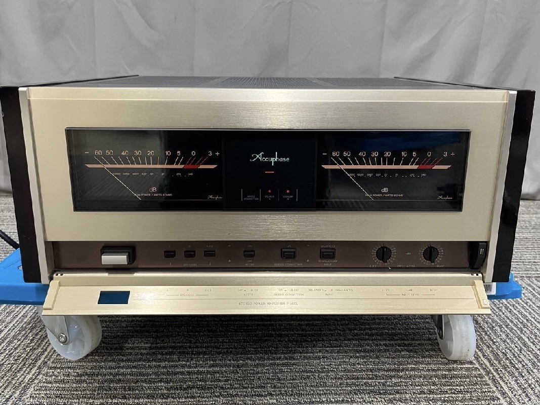 美品 Accuphase アキュフェーズ ステレオパワーアンプ P-500L LUXMAN JBL EXCLUSIVE Esoteric mcintosh Mark Levinson Krell Marantz_画像1