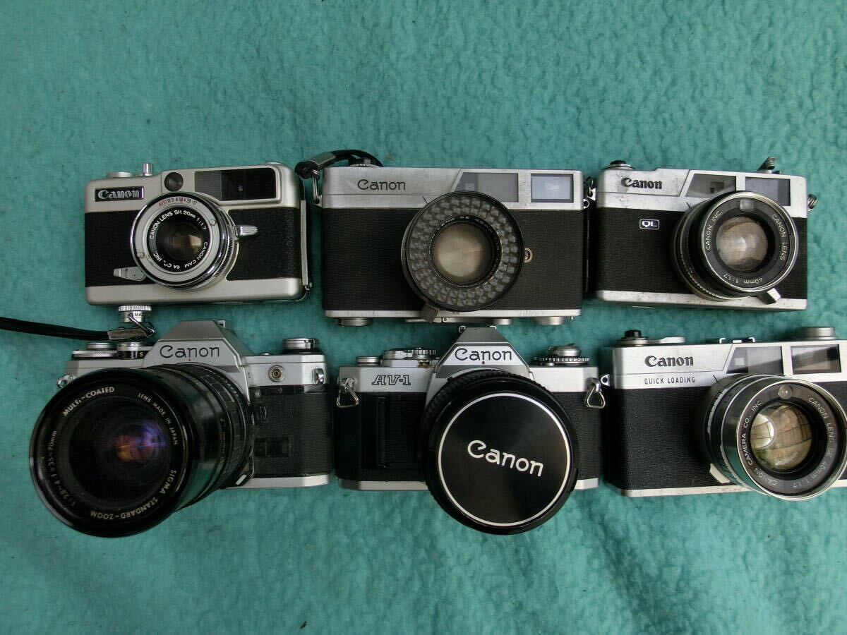 canon QL/QUICK LOADING/AE-1/AV-1/demi EE17/canonet 6点