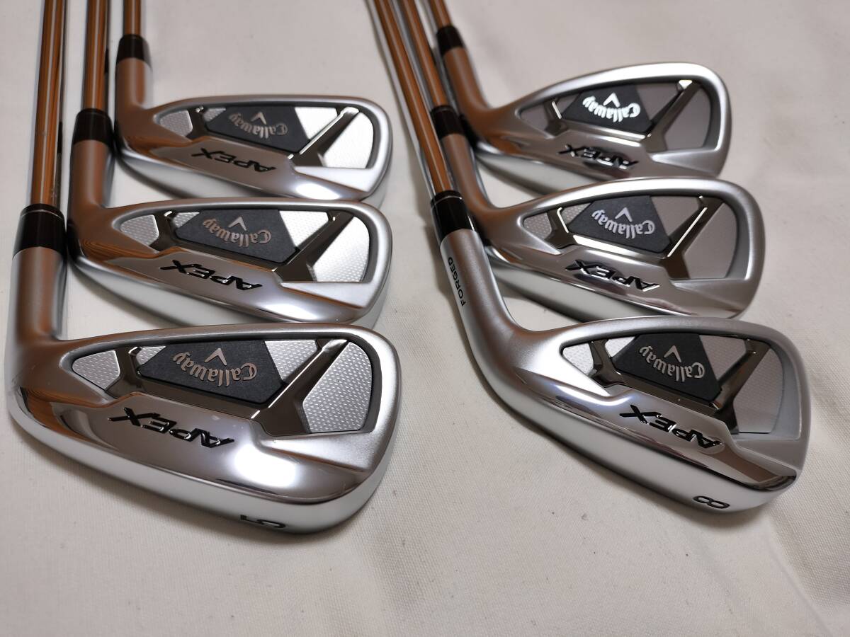 APEX アイアンセット 6本組(5-9、PW) 2021年モデル N.S.PRO MODUS3 Tour 105 S コース未使用の画像2