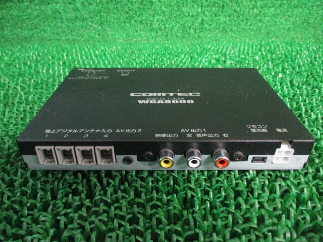 532666*COMTEC/ Comtec [WGA8000] Full seg terrestrial digital broadcasting tuner * car ground digital tuner *4×4 24seg* operation OK