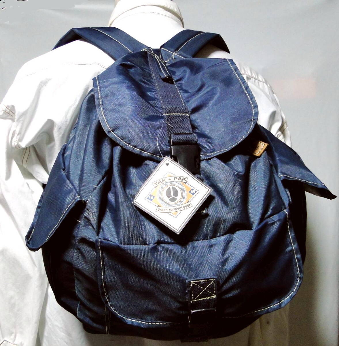 レア 90's ヤックパック yakpak リュック 初期製品　NAVY デッドストック 送料込_画像1