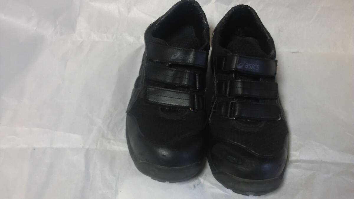 ◆asics（アシックス）ブラックメッシュ安全靴26.5ｃｍ