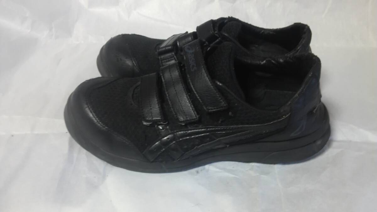 ◆asics（アシックス）ブラックメッシュ安全靴26.5ｃｍ