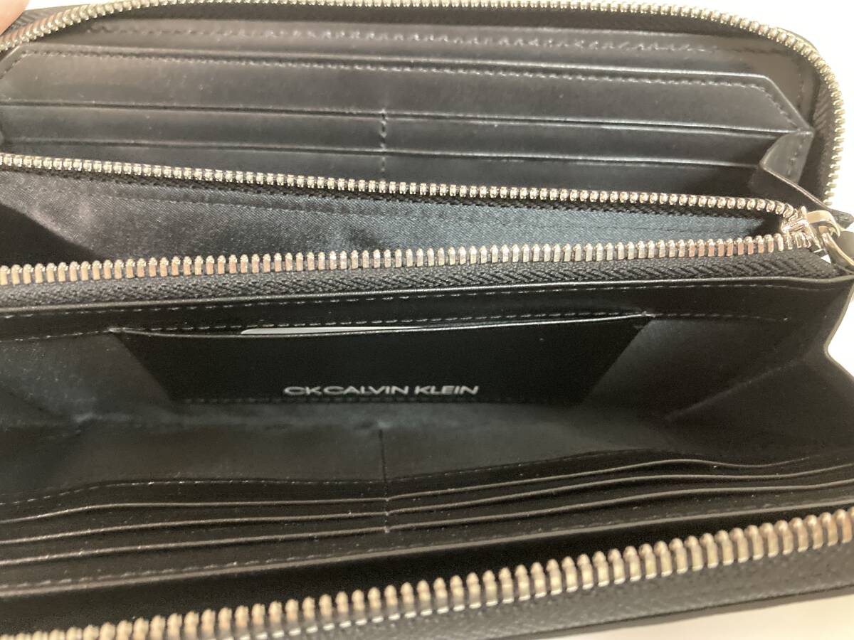 CK CALVIN KLEIN カルバンクライン ラウンドファスナー 長財布 ポリッシュ 8137637 コン 定価20900円 正規品★新品の画像5