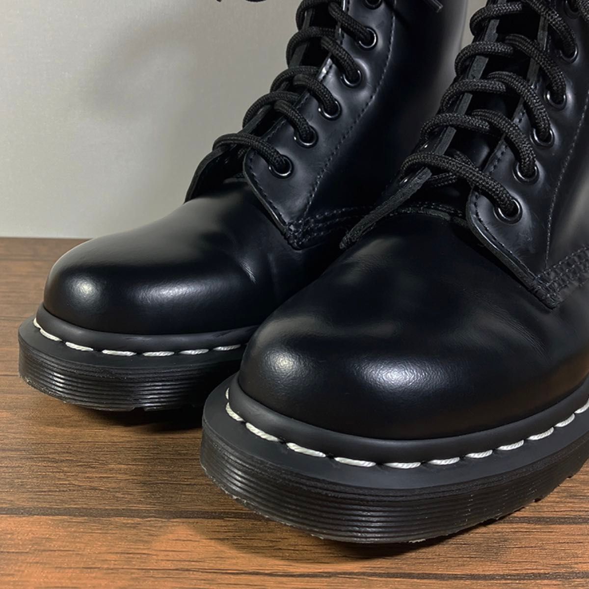 Dr.Martens マーチン ホワイトステッチ 8ホール ブーツ UK4