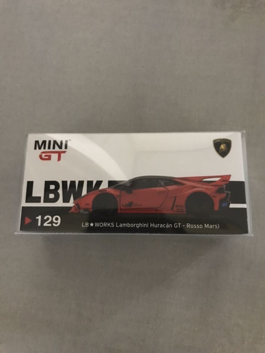 MINI GT 129 LB☆WORKS Lamborghini Huracan GT Rosso Mars 1/64の画像2