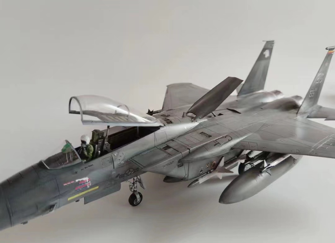  Tamiya 1/48 America navy F-15C construction painted final product 