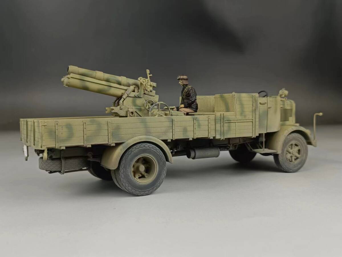 IBG 1/35 イタリア 3ROトラック＆10MM100/17砲 組立塗装済完成品_画像9