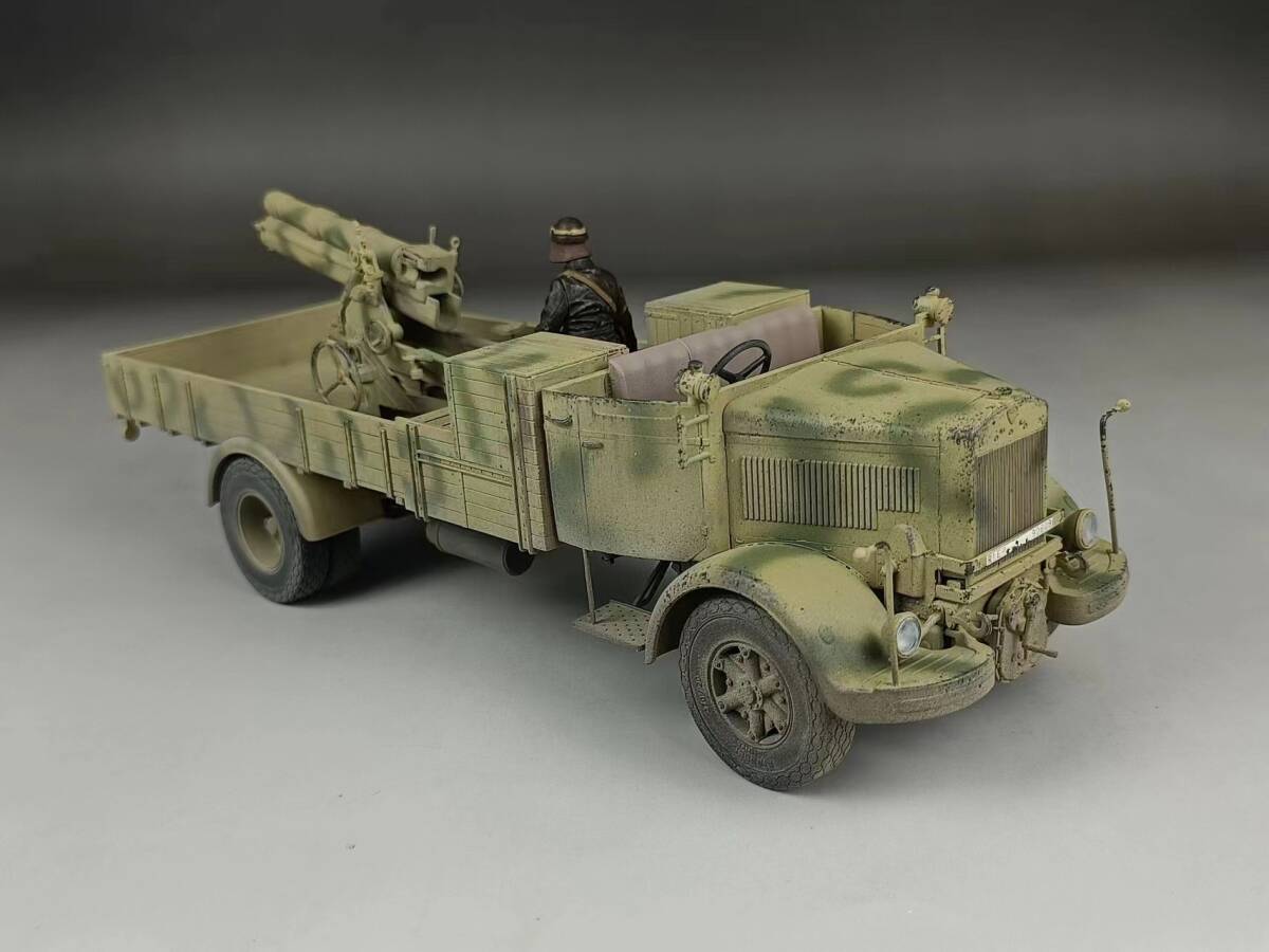 IBG 1/35 イタリア 3ROトラック＆10MM100/17砲 組立塗装済完成品_画像7