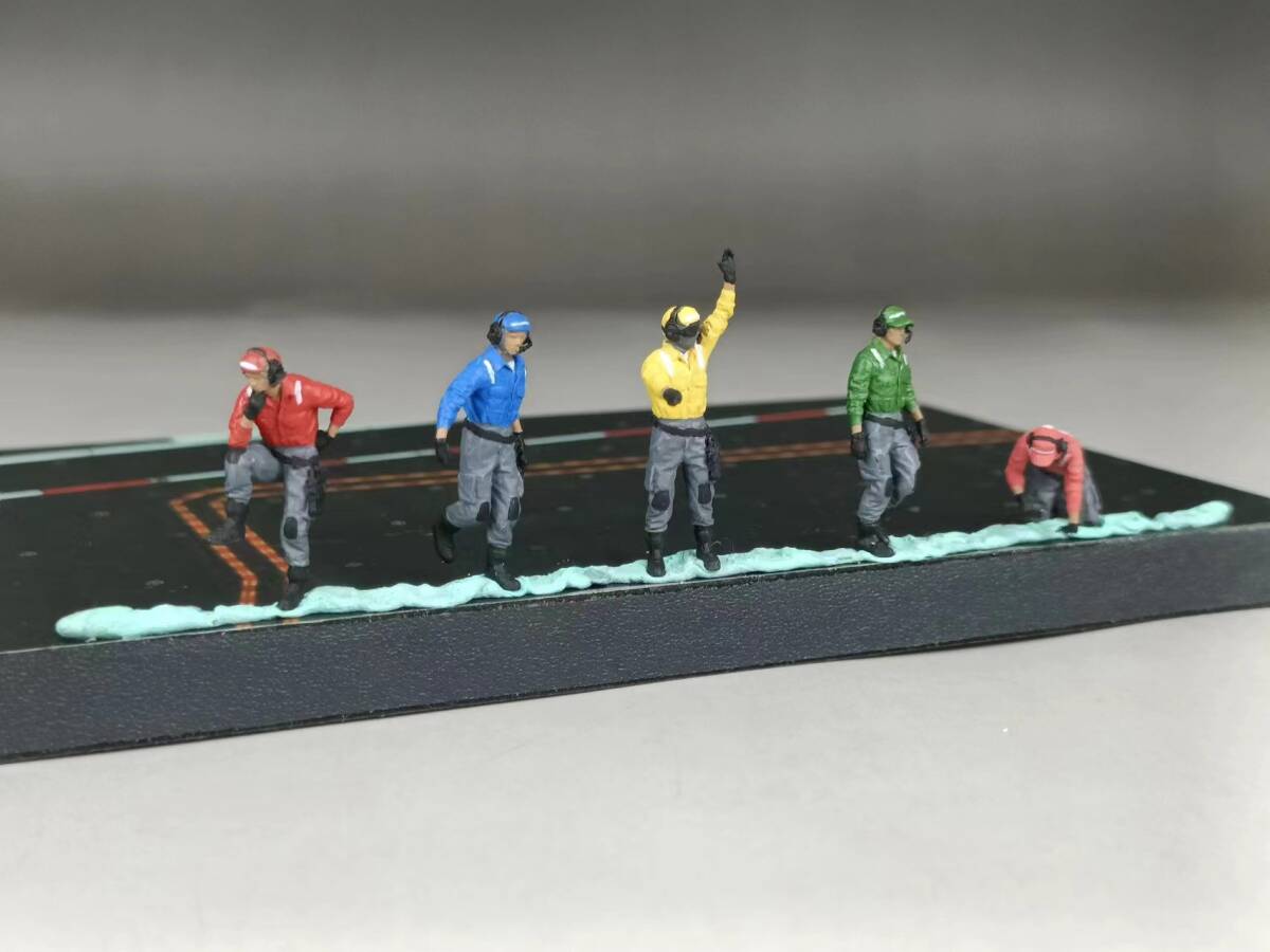 1/72 手塗り アメリカ海軍 空母作業員 5体セット 完成品