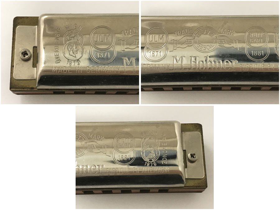 ☆中古☆M HOHNER ホーナー MS MARINE BAND ハーモニカ C調 10穴 1896 ドイツ製 ケース付きの画像6