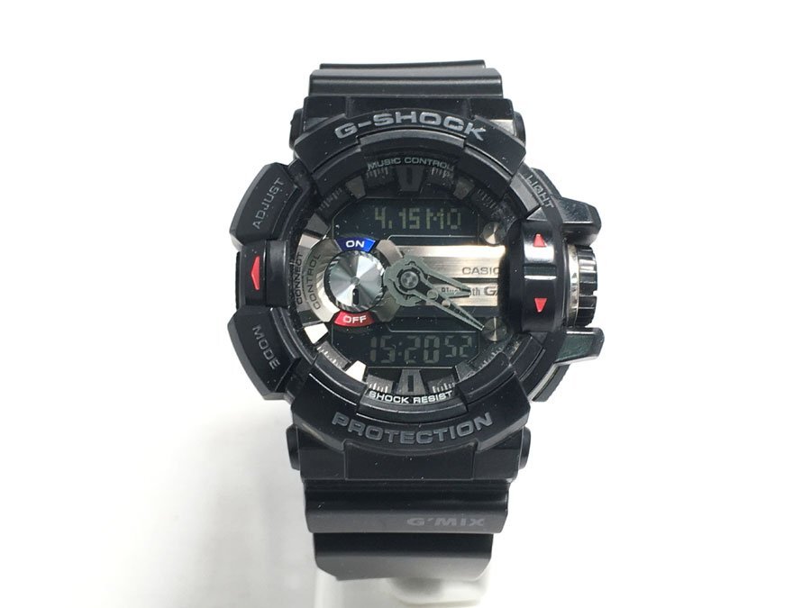 稼働品！ G-SHOCK GBA-400-1AJF 腕時計 G'MIX Bluetooth対応モデル Gショック ジーショック CASIO・箱・缶ケース付の画像2