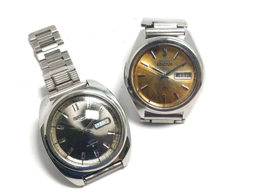 SEIKO セイコー 5ACTOS 5アクタス 2点セット 自動巻き 腕時計 23石 SS 6106-7420・21石 7019-7060 ジャンク品の画像1