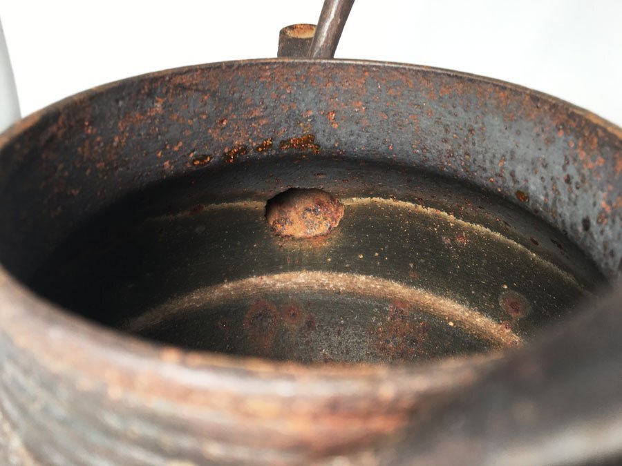 南部鉄器 鉄瓶 あられ模様 約2kg 鉄器 南部鉄瓶 茶道具 伝統工芸の画像8