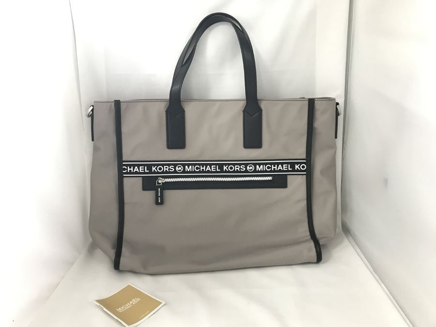 ☆中古☆MICHAEL KORS マイケルコース トートバッグ グレー ナイロン_画像1