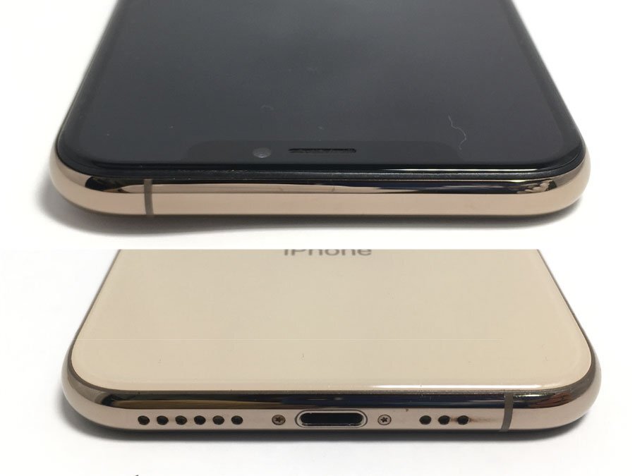 Apple iPhone Xs MTAY2J/A ゴールド SIMロックあり ドコモ〇 本体のみ バッテリー77％ 使用可能52.58GB/64GB アイフォン スマートフォンの画像7