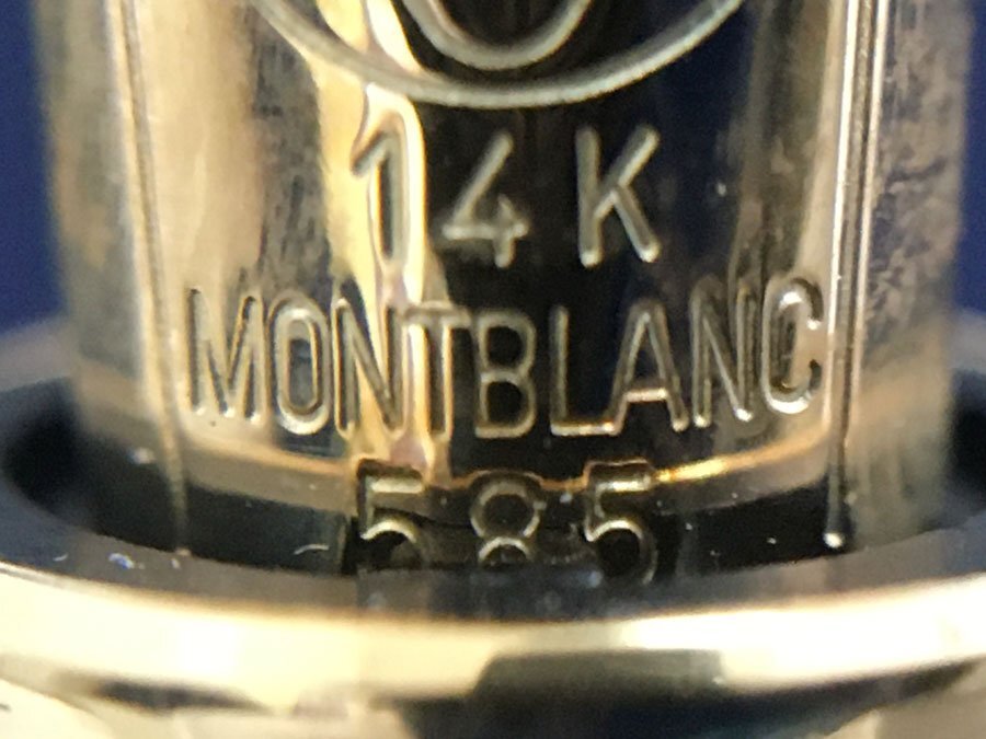 未使用 MONTBLANC MEISTERSTUCK モンブラン マイスターシュテュック 万年筆 ペン先 4810 14K コンバーター式 カートリッジ付 筆記用具の画像7