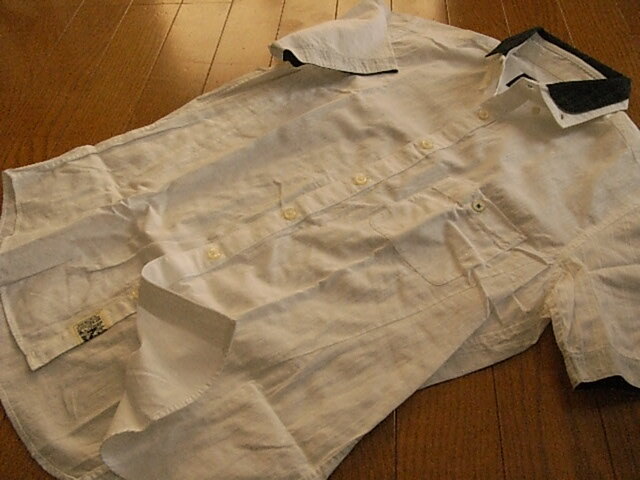 コムサコミューン　かっこいい半袖ドレスシャツ　ホワイト　サイズM_画像6