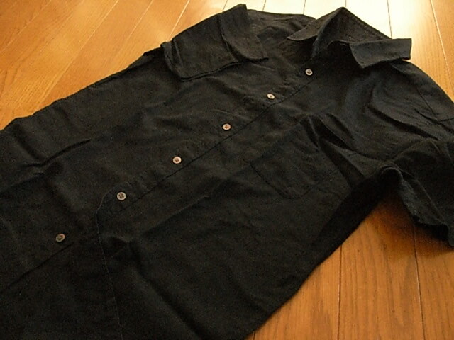 ユナイテッドアローズ　ブルーレーベル　かっこいい半袖ドレスシャツ　ブラック　サイズM_画像8