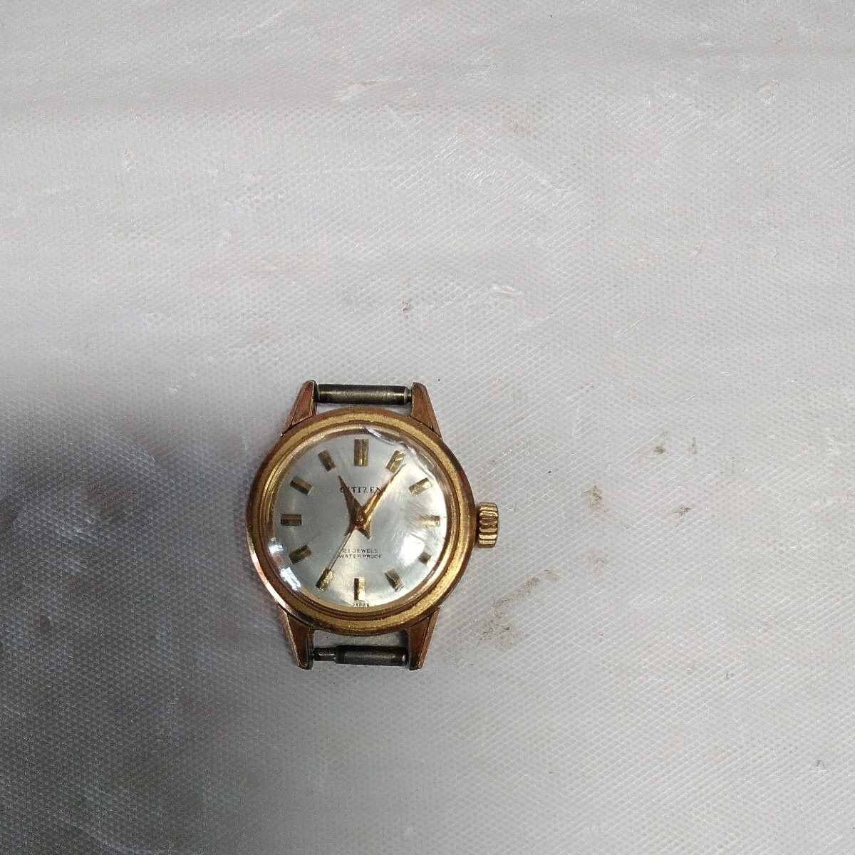 CITIZEN 　21JEWELS WATER PROOF　時計　盤面_画像2