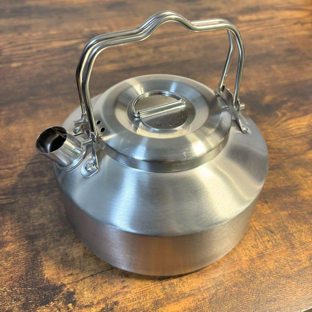  kettle stainless steel kettle ... light weight camp cooker 0.9L