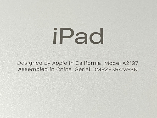 【動作保証】Apple iPad 第7世代 MW752J/A タブレット 32GB Wi-Fi モデル ホワイト ジャンク T8540785_画像8