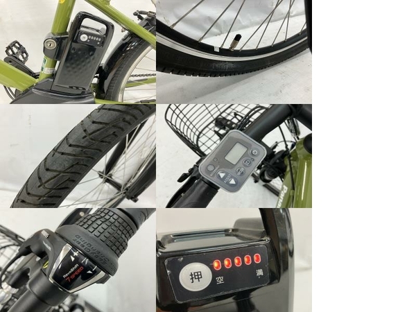 【動作保証】Panasonic BE-ELH542G Hurryer 電動アシスト自転車 26インチ e-Bike 12.0Ah スポーツ向け パナソニック 中古 美品 楽 C8682391の画像7