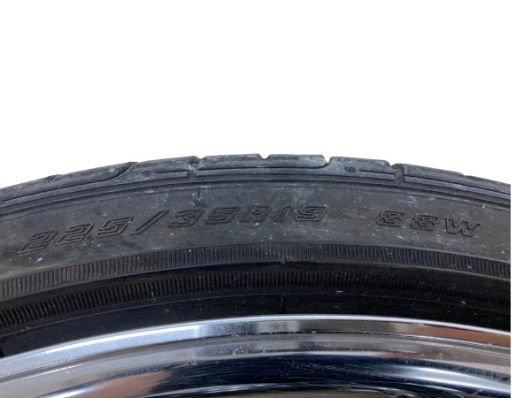 【引取限定】WORK EMOTION ZR10 2P 225/35R19 ホイールタイヤ 19インチ 4点セット 中古 直 B8557202の画像5