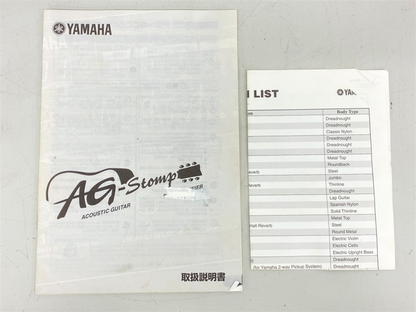 YAMAHA ヤマハ AG-STOMP アコギ用 プリアンプ エフェクター 音響機器 ジャンク K8694778_画像4