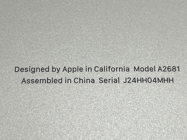 【充放電回数 5】【動作保証】Apple MacBook Air M2 2022 Z15Y00069 ノートPC Apple M2 8C 16GB SSD 251GB Mojave 中古 美品 T8538728の画像9