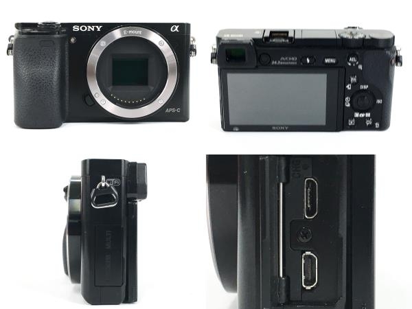 【初期動作保証】SONY a6000 ミラーレス 一眼レフ カメラ 16-50mm 55-210mm ダブルズームレンズキット 中古 Y8722786の画像5