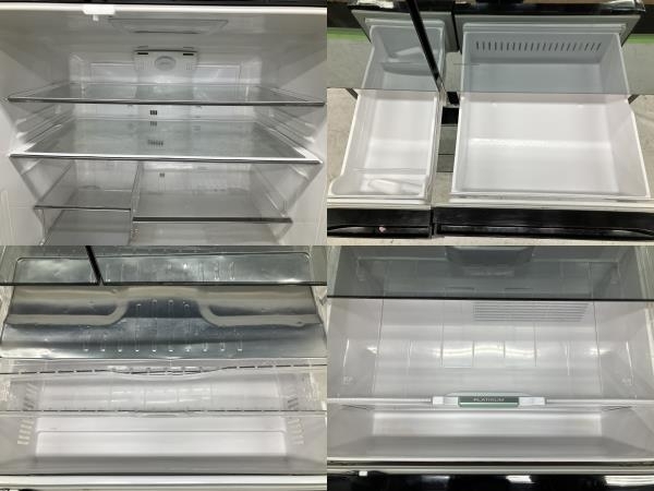 【引取限定】HITACHI R-X6700F (X)型 ノンフロン冷凍冷蔵庫 6ドア 670L 2016年製 日立 冷蔵庫 家電 中古 S8727869の画像5