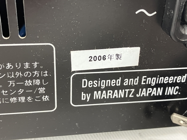 【動作保証】marantz CD6000F/F2N CDプレイヤー 2006年製 マランツ オーディオ 中古 N8709002の画像8