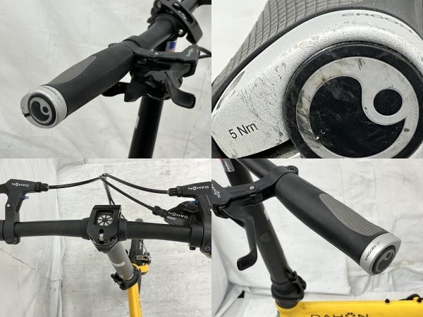 【動作保証】 DAHON K3 MODEL 折りたたみ自転車 イエロー サイクリング ダホン 中古 K8610303の画像10