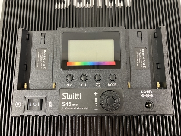 【動作保証】Switti S45 LED撮影用ライト 2個セット LEDビデオライト 三脚付き 撮影照明 中古 良好 T8634912の画像10